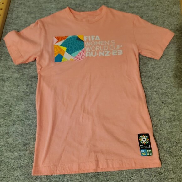 Pink FIFA 2023 Women's World Cup AU/NZ 23 t-shirt Adult S - Picture 1 of 6